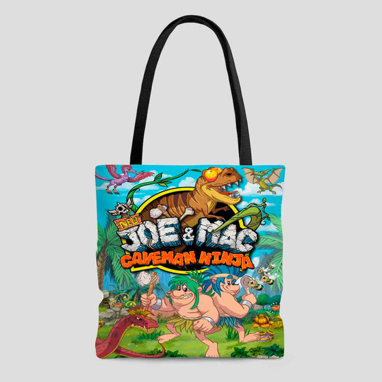 NEW Joe and Mac Caveman Ninja Polyester Tote Bag AOP