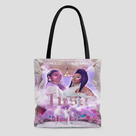 Karol G and Nicki Minaj Polyester Tote Bag AOP