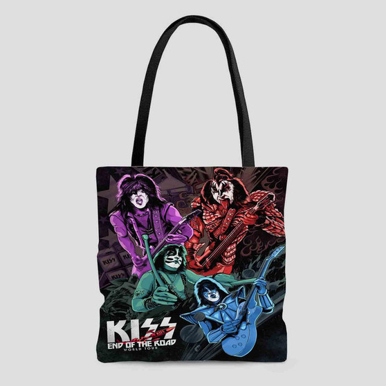 Kiss End Of The Road Polyester Tote Bag AOP