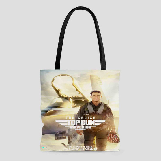 Top Gun Maverick Tom Cruise Polyester Tote Bag AOP