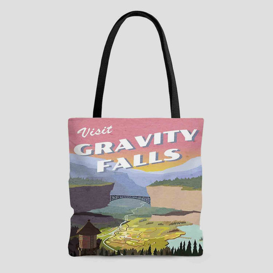 Visit Gravity Falls Polyester Tote Bag AOP