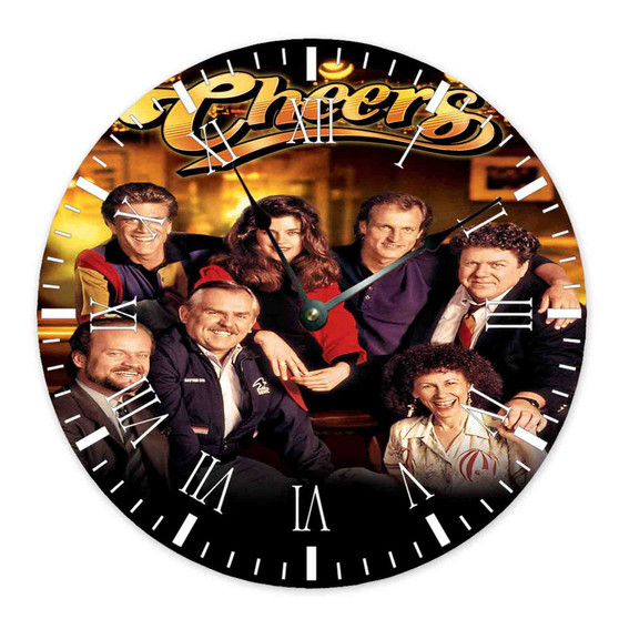 Cheers Movie Round Non-ticking Wooden Wall Clock