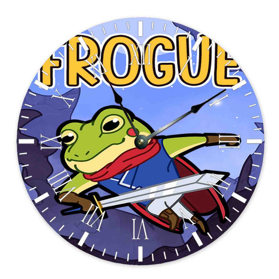 FROGUE Games Round Non-ticking Wooden Wall Clock