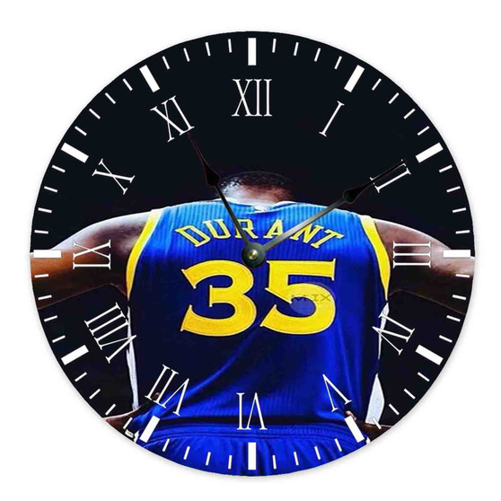 Kevin Durant 35 Round Non-ticking Wooden Wall Clock