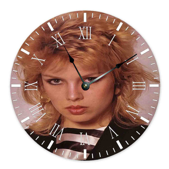 Kim Wilde 1983 Round Non-ticking Wooden Wall Clock