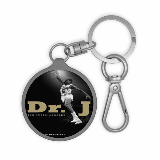 Dr J The Autobiography Keyring Tag Acrylic Keychain With TPU Cover
