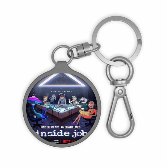 Inside Job Keyring Tag Acrylic Keychain With TPU Cover