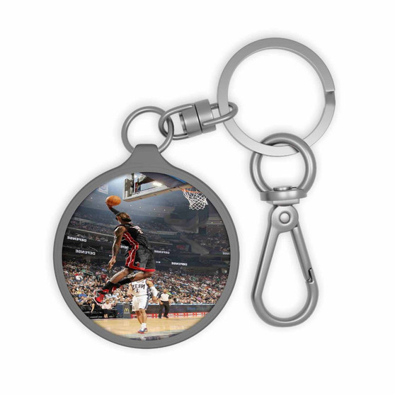 Lebron James Dunk Keyring Tag Acrylic Keychain With TPU Cover