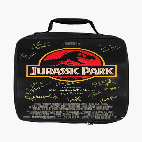 Jurassic Park Poster Signed By Cast Lunch Bag With Fully Lined and Insulated