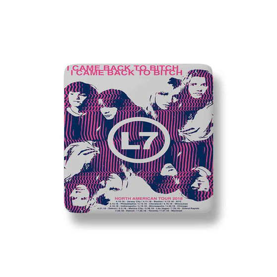 L7 Tour 2018 Porcelain Magnet Square