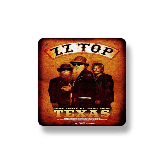 Zz Top Texas Porcelain Magnet Square