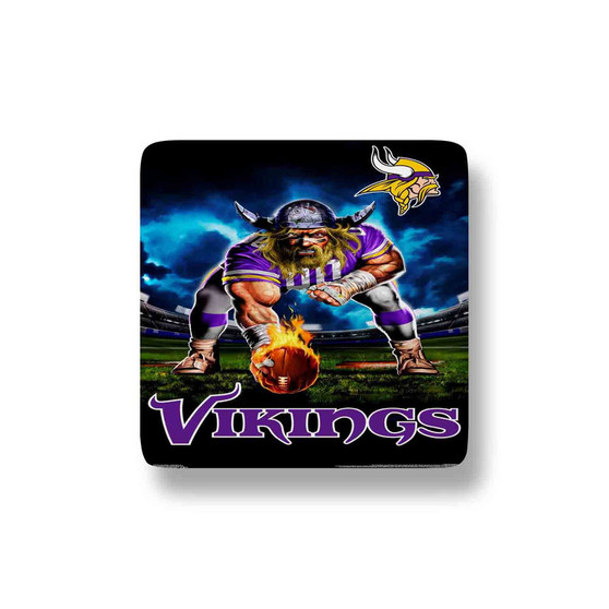 Minnesota Vikings NFL 2022 Porcelain Refrigerator Magnet Square