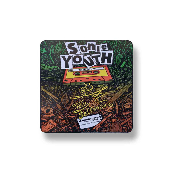 Sonic Youth Concert Porcelain Refrigerator Magnet Square