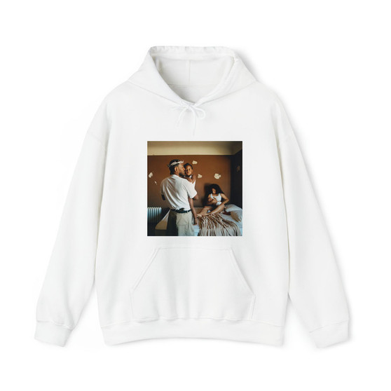 Kendrick Lamar Mr Morale The Big Steppers Cotton Polyester Unisex Heavy Blend Hooded Sweatshirt