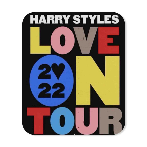 Harry Styles Love on Tour 2022 Rectangle Gaming Mouse Pad Rubber Backing