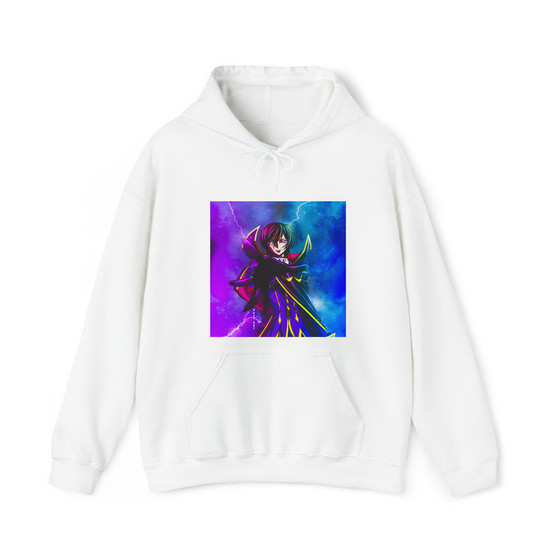 Lelouch Lamperouge Code Geass Cotton Polyester Unisex Heavy Blend Hooded Sweatshirt