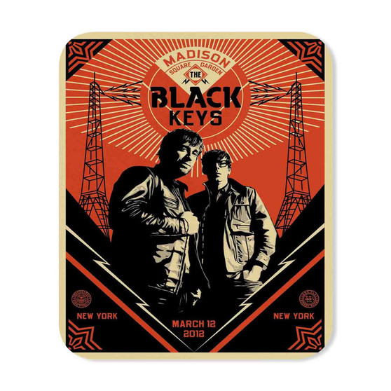 The Black Keys Obey Rectangle Gaming Mouse Pad Rubber Backing