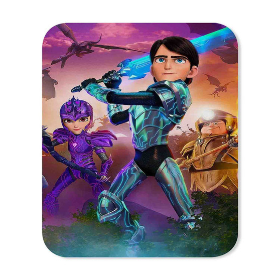 Trollhunters Tales of Arcadia Rectangle Gaming Mouse Pad Rubber Backing