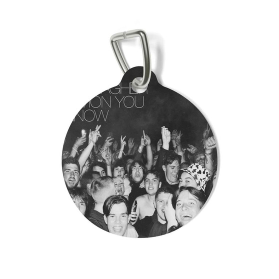 Liam Gallagher C mon You Know Round Pet Tag Coated Solid Metal