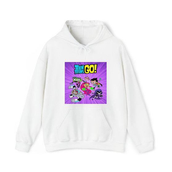 Teen Titans Go Cotton Polyester Unisex Heavy Blend Hooded Sweatshirt