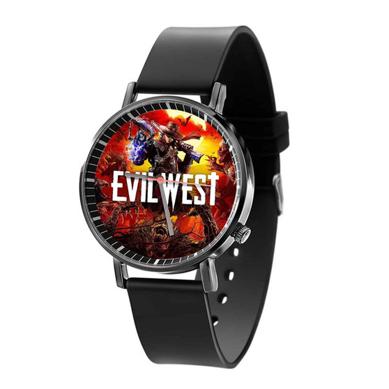 Evil West Black Quartz Watch With Gift Box