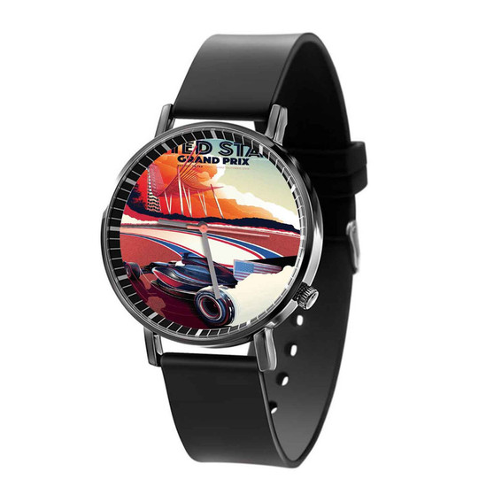 United States Grand Prix 2016 Black Quartz Watch With Gift Box