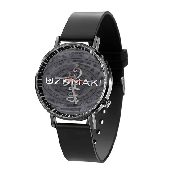 Uzumaki Black Quartz Watch With Gift Box