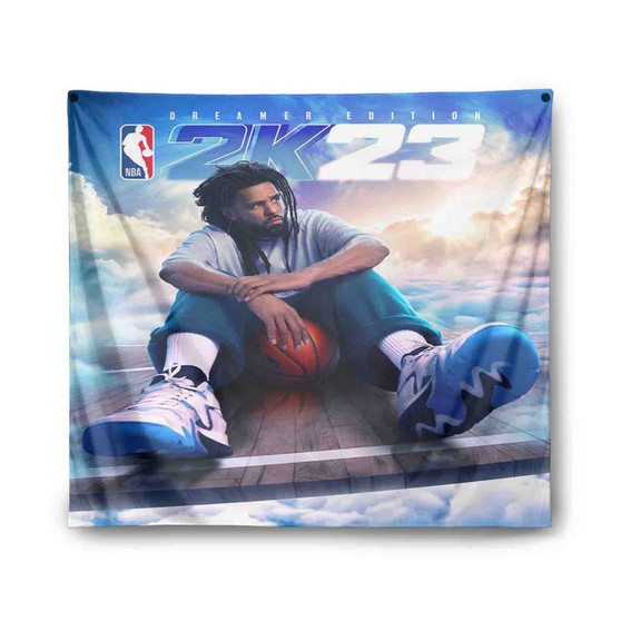 J Cole NBA 2k23 Indoor Wall Polyester Tapestries