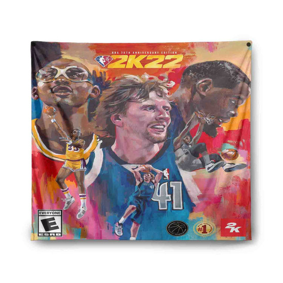 NBA 2k22 75th Anniversay Edition Indoor Wall Polyester Tapestries