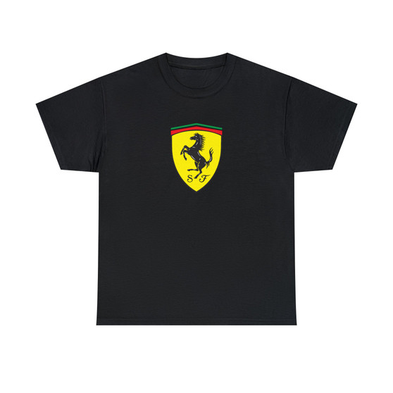 Ferrari Classic Fit Unisex Heavy Cotton Tee T-Shirts