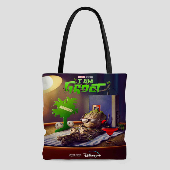 I Am Groot Polyester Tote Bag AOP