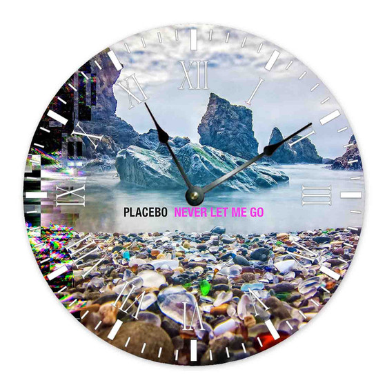 Placebo Never Let Me Go Round Non-ticking Wooden Wall Clock