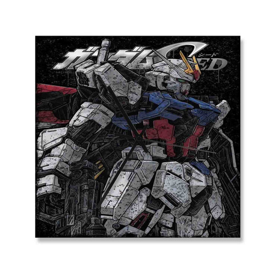 Aile strike freedom Square Silent Scaleless Wooden Wall Clock Black Pointers