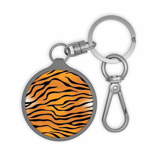 Tiger Skin Keyring Tag Acrylic Keychain TPU Cover