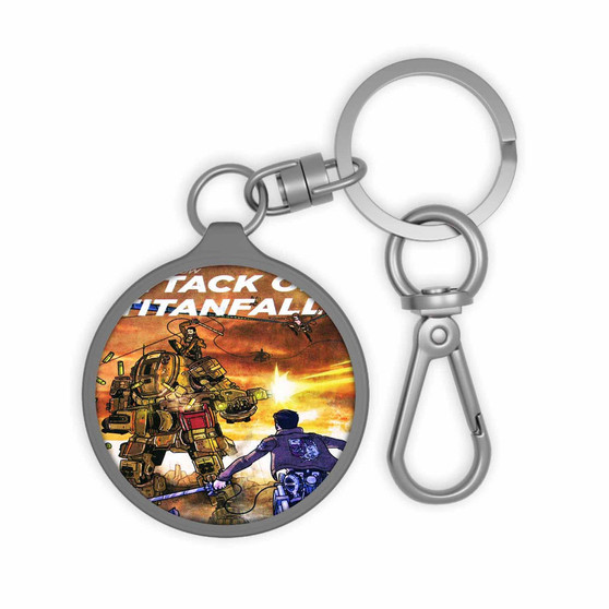 Attack on Titanfall Anime Keyring Tag Acrylic Keychain TPU Cover