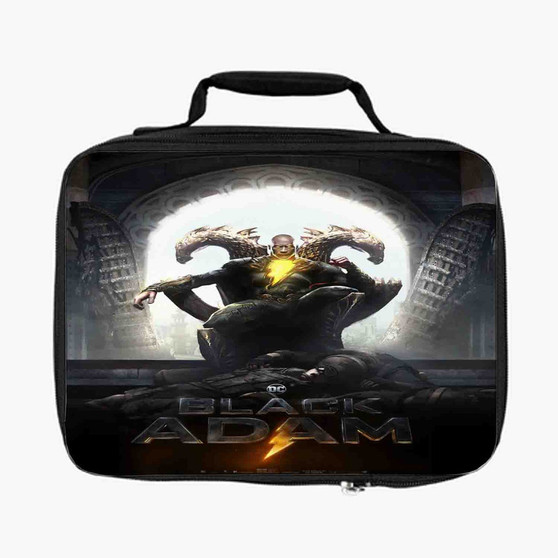 Black Adam Lunch Bag With Fully Lined and Insulated