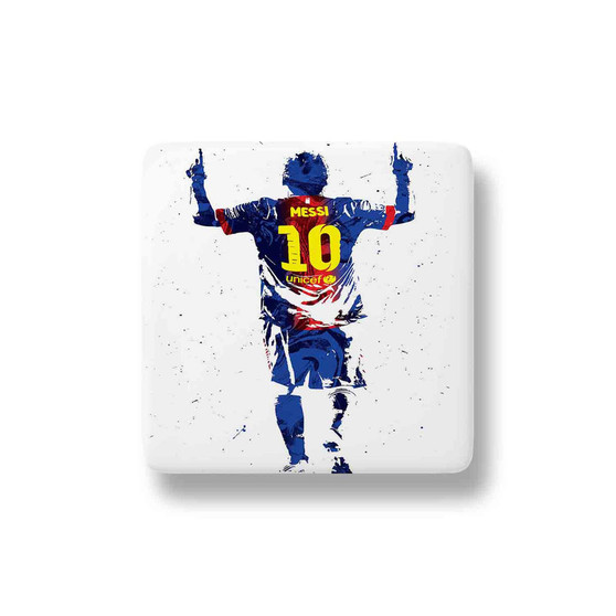 Lionel Messi Porcelain Refrigerator Magnet Square