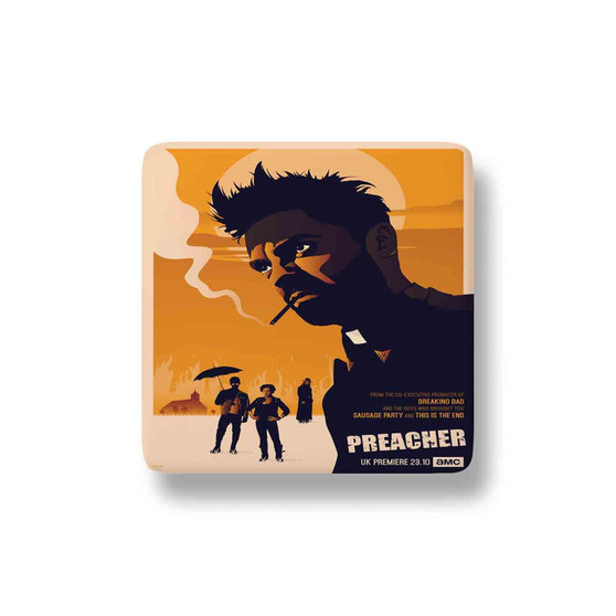 Preacher Porcelain Refrigerator Magnet Square