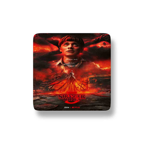 Stranger Things 5 Porcelain Refrigerator Magnet Square