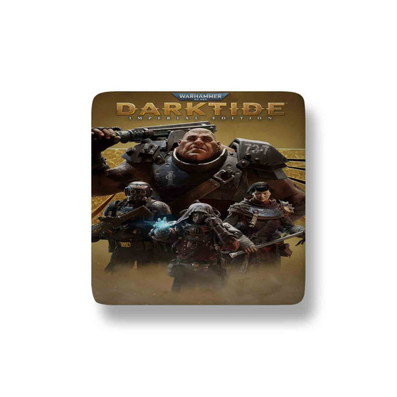 Warhammer 40k Darktide Porcelain Refrigerator Magnet Square