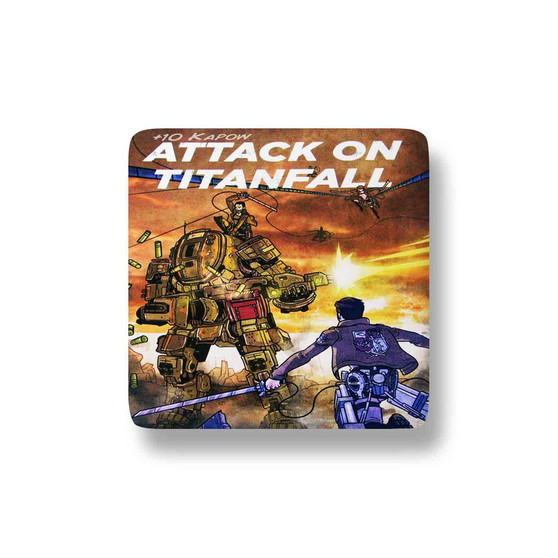 Attack on Titanfall Anime Porcelain Refrigerator Magnet Square