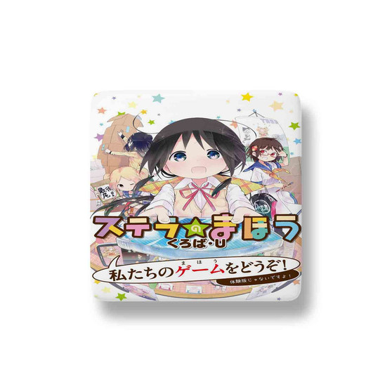 Magic of Stella Anime Porcelain Refrigerator Magnet Square