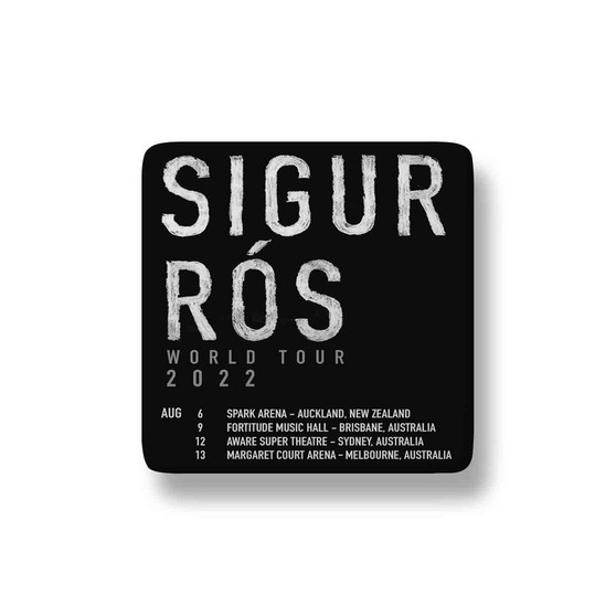 Sigur Ros World Tour 2022 Porcelain Refrigerator Magnet Square