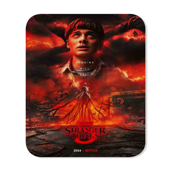 Stranger Things 5 Rectangle Gaming Mouse Pad Rubber Backing