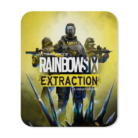 Tom Clancy s Rainbow Six Extraction Rectangle Gaming Mouse Pad Rubber Backing