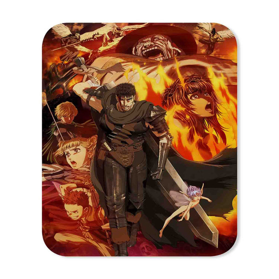 Berserk Anime Rectangle Gaming Mouse Pad Rubber Backing