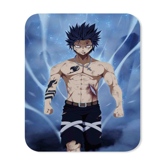 Gray Fairy Tail Rectangle Gaming Mouse Pad Rubber Backing