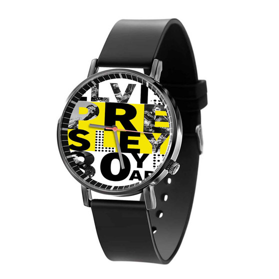 Elvis Presley 80 Years Black Quartz Watch With Gift Box