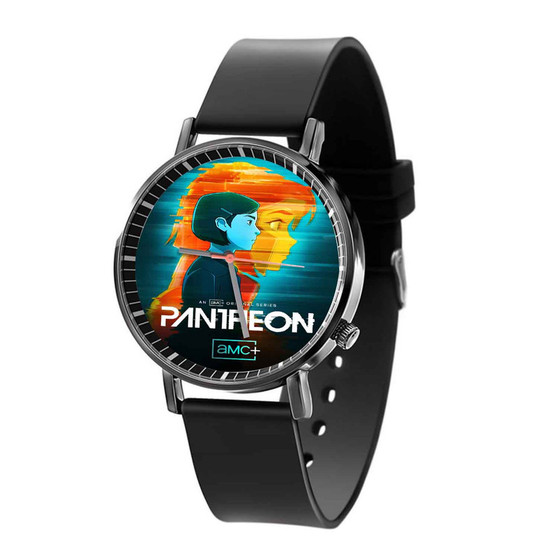 Pantheon Black Quartz Watch With Gift Box