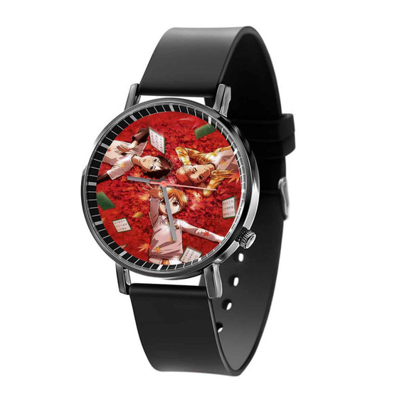 Chihayafuru Black Quartz Watch With Gift Box